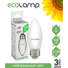 LED-лампа 6 Вт, E27 холодне світло
