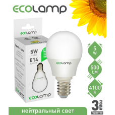 LED лампа 5 Вт, E14 холодне світло